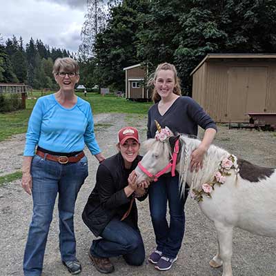 Deerfield Farm Staff With Snow